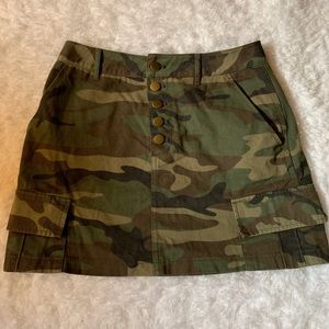 Forever 21 Skirt with Buttons Camo